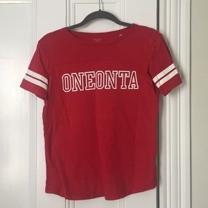 League SUNY Onteonta Red Cotton Tee